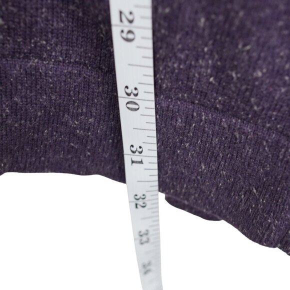 J. Jill Size S Heathered Purple Silk Cotton Cardigan Pockets - Picture 6 of 7